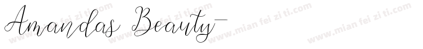 Amandas Beauty字体转换